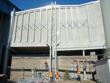 Rehabilitation of a power plant chimney conduit