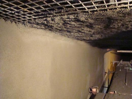 Rehabilitation of a power plant chimney conduit