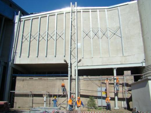 Rehabilitation of a power plant chimney conduit
