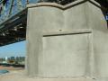 Massive pillar of a bridge over the Vistula