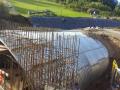 Corrugated metal sheet structure tunnel