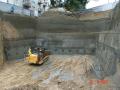 Strengthening of a slope preparing for construction of a commercial and apartment building